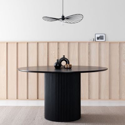 Veke Korpi pyöreä ruokapöytä Ø135 cm musta, asiakaspalautus