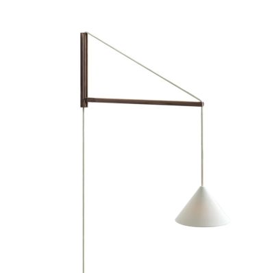 Moebe - Seinävalaisin savustettu tammi/valkoinen, säädettävä pistoke G9