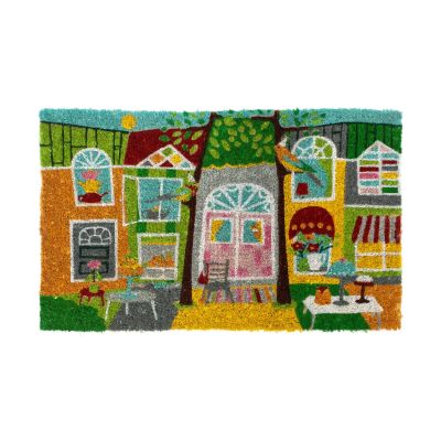 Dixie Coir kynnysmatto Garden party, 45x75 cm