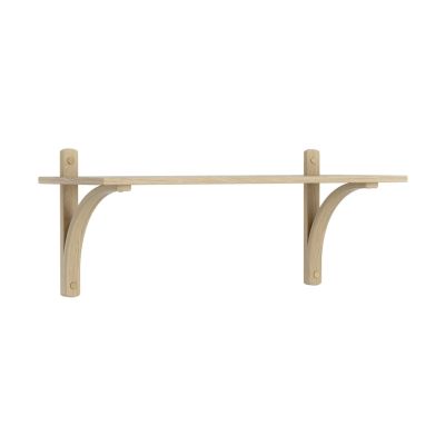 Swedese Levi hylly 1 hyllytaso Luonnollisesti lakattu tammi messinki, 90 cm