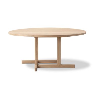Fredericia Furniture BM80 Mogensen-Coffee Table sohvapöytä Ø120 cm Saippuoitu tammi