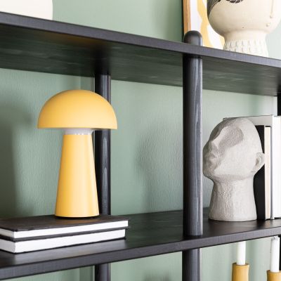 Ranua by Veke Askel hyllylevy pyöreällä päädyllä 165x35 hiili, asiakaspalautus