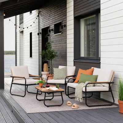 Veke Sandvik sohvaryhmä musta/ ruskea, asiakaspalautus