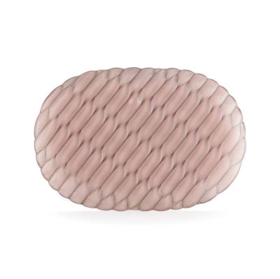 Kartell - Jellies Family -tarjotin, lehtikuvio/vaaleanpunainen, polymeeri