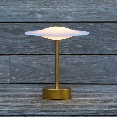 Piet Hein - Sinus 22 kannettava LED-pöytälamppu, messinki, IP44