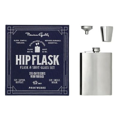 Printworks, The Essentials - Hip Flask Dark Blue