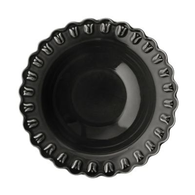 PotteryJo Tulipa tarjoilukulho large Ø30 cm Melkein musta