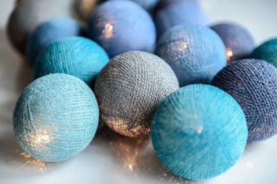 Irislights Ocean blue 35 vaalea 390 cm Sininen