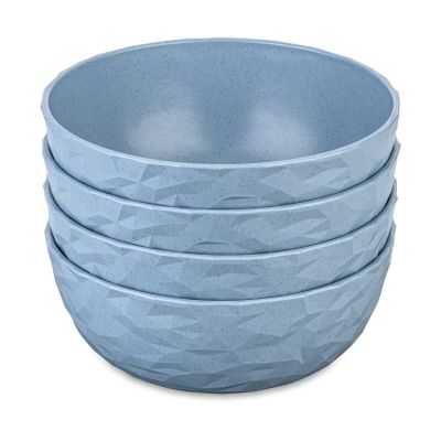Koziol Club kulho Ø16,2 cm 4-pack biokierrätysmuovi Nature flower blue