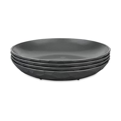 Koziol Club syvä lautanen Ø22 cm 4-pack biokierrätysmuovi Nature ash grey