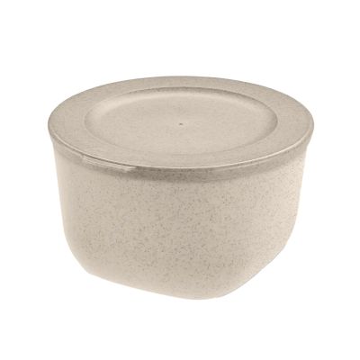 Koziol Connect kulho kannella 1 L biokierrätysmuovi Nature desert sand