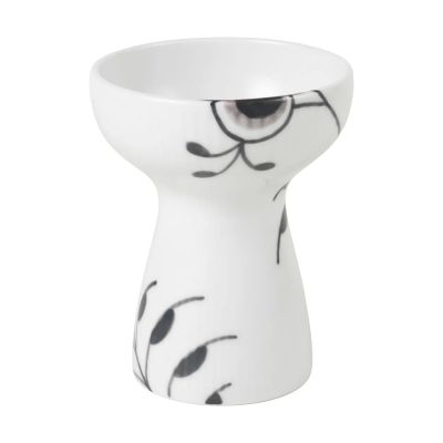 Royal Copenhagen Black uurrettu maljakko 11 cm White-black