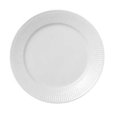 Royal Copenhagen White Fluted lautanen Ø25 cm White