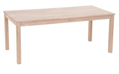 Veke Scandic tammi ruokapöytä 180x90 cm valkolakattu tammi