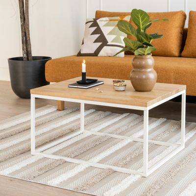 Veke Poukama sohvapöytä 60x80 tammi/valkoinen, asiakaspalautus