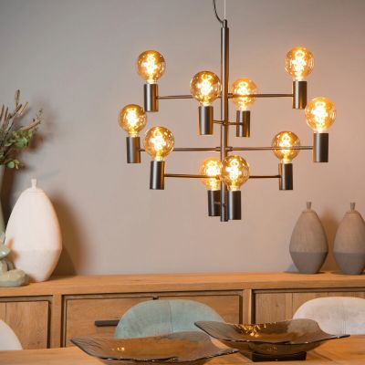 Lucide Leanne riippuvalaisin 10-osainen musta, asiakaspalautus