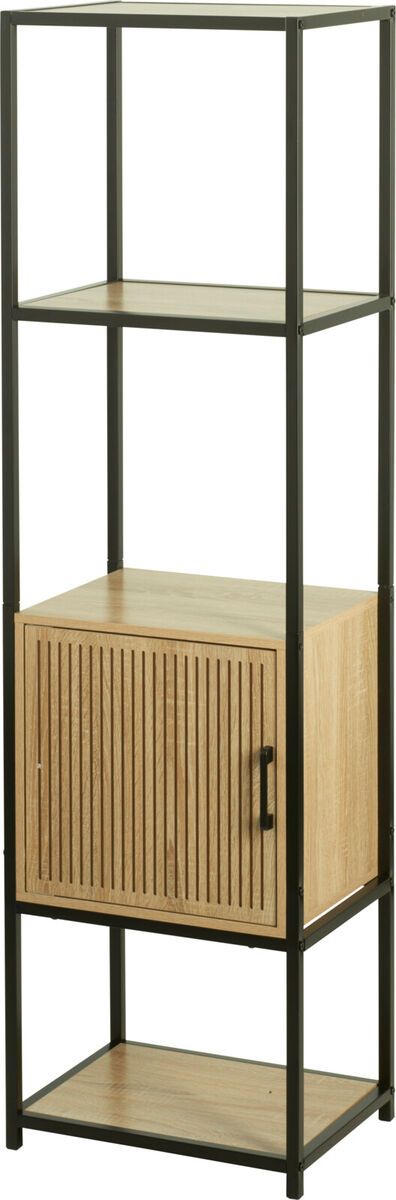Ei brändiä Vera avohylly 43x33x153 cm tammi/musta