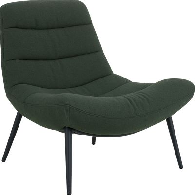 Veke Mesi Lounge nojatuoli vihreä Monza 200, mustat jalat(kuvausmalli)