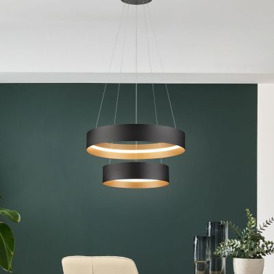 Musterring Loop LED-riippuvalaisin 2-os mattamusta/kulta