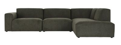 Veke Syli avokulmasohva, oikea vihreä Brego 77