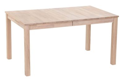 Veke Scandic tammi ruokapöytä jatkettava 140+40x90 cm valkolakattu tammi