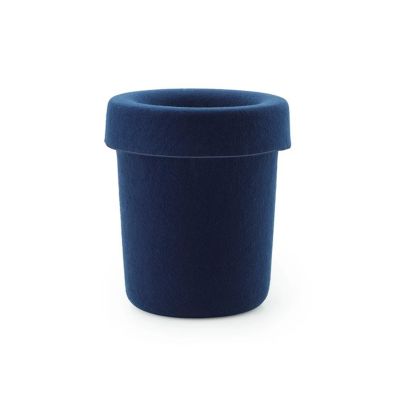 Normann Copenhagen - Paperiroskakori Hide, tummansininen, korkeus 36 cm