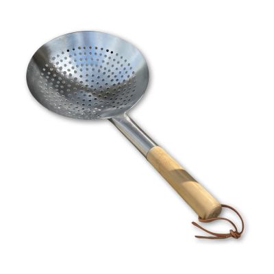 Hot Wok Hot Wok reikäkauha 53 cm Ruostumaton teräs-bambu