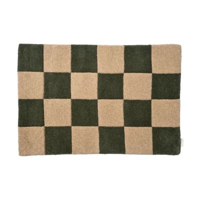 Classic Collection Square ovimatto 60x90 cm Vihreä-luonnollinen