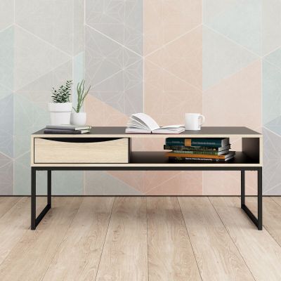 Tvilum Stubbe sohvapöytä musta/tammi