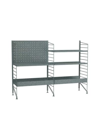 String outdoor k -hyllykkö galvanoitu teräs