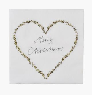hemtex Merry Christmas airlaid ruokaservetit moniväri/valkoinen