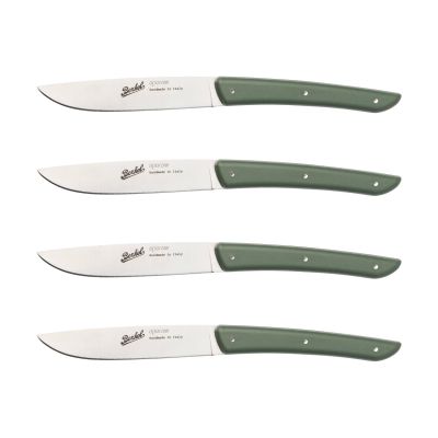 Berkel Color lihaveitsi 4-pack 11 cm oliivinvihreä