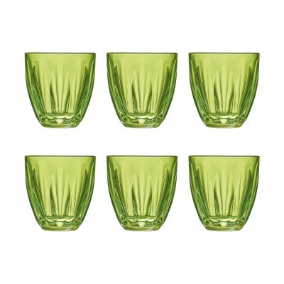 La Rochère Lily vesilasi 6 pack Kiivunvihreä