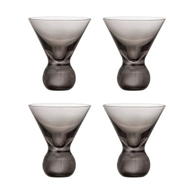 Bloomingville Corliss cocktaillasi 4-pack Harmaa