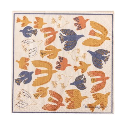 Bloomingville Anniversary paperinen servetti 20-pack Keltainen