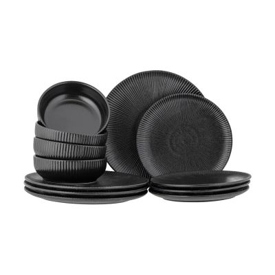 Bloomingville Neri servisset 12 osaa Musta