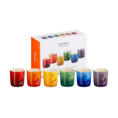 Le Creuset Signature keramiikkakahvimuki 6-osaa Rainbow