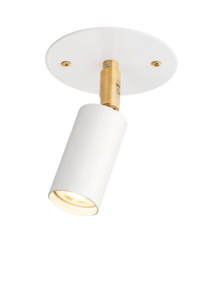 Örsjö Belysning Starlight 1 katto-/seinälamppu levy kiinteä asennus Valkoinen struktuurilakka RAL 9016