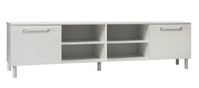 Hiipakka Solo tv-taso 220 cm kahdella ovella valkoinen bs, asiakaspalautus