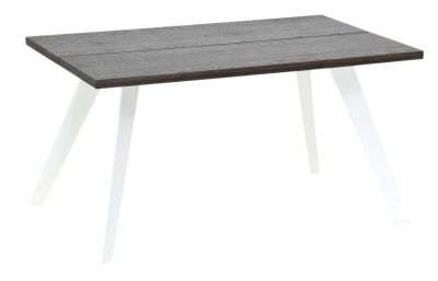 Veke Sling tammi lankkupöytä 140x90 cm savutammi/valkoinen