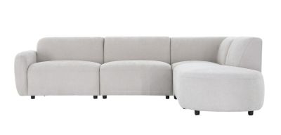 Veke Mesi avokulmasohva oikea Fay 5 beige, 2-laatuinen