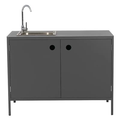 Brafab, Kelia ulkokeittiö pesuallas ja hana antrasiitti Antracit