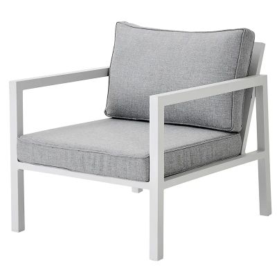 Brafab, Belfort nojatuoli mukaan lukien tyynyt valkoinen / Peral Grey