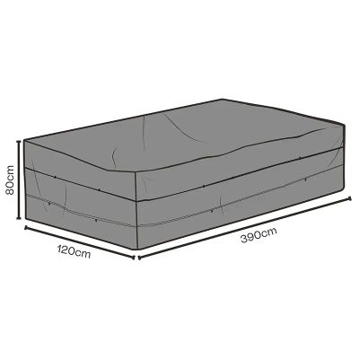 Brafab, Huonekalujen suojaus 390x120x80 cm Black breathable