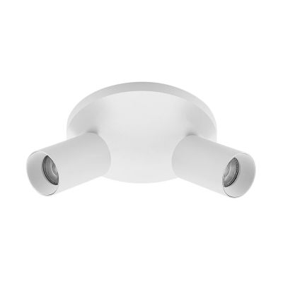 Arcchio - -kohdevalaisin Brinja, valkoinen, pyöreä, Ø 6 cm, 2-lamppuinen, GU10