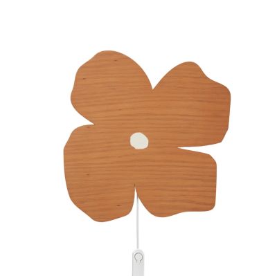 ferm LIVING - Poesie LED-seinävalaisin, ruskea, Ø 37 cm