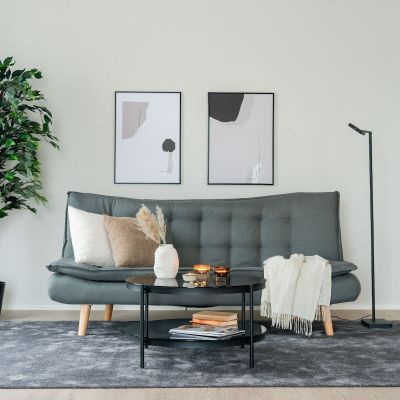 Veke Halaus 3-istuttava vuodesohva tummanvihreä sawana 34, asiakaspalautuss