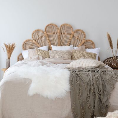 Veke Pilvi sängynpääty 160 cm, luonnonväri rottinki-VARASTOPOISTO