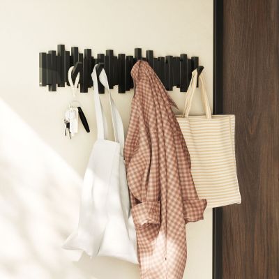 Umbra Sticks naulakko 8-koukulla, musta