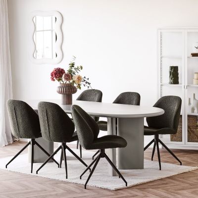 House Nordic Nagano ruokapöytä 220x100 cm greige